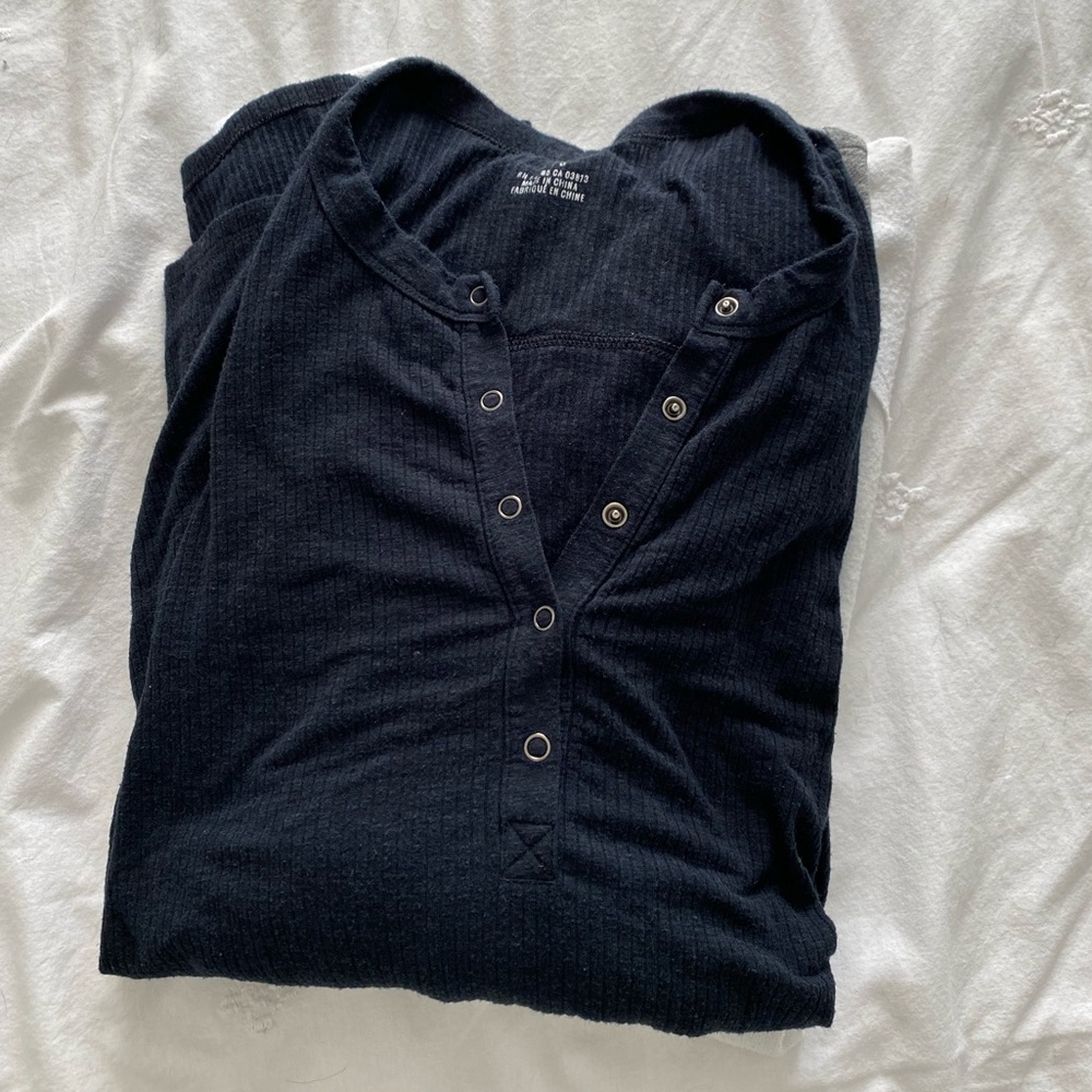 Aerie Ribbed Henley